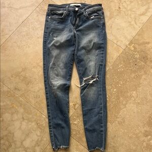 Joe’s Distressed Blue Women's Jeans Size 27-Curvy Skinny Ankle